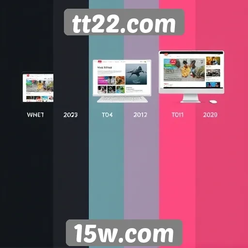 Evolução do design do site tt22.com ao longo do tempo